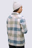 Macpac Women's Alma Fleece Lined Shirt, Tofu Plaid, hi-res