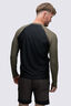 Macpac Men's Long Sleeve Rash Top, Black/Grape Leaf, hi-res