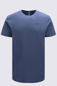 Macpac Men's Mountain in the Sky Fairtrade Organic Cotton Short Sleeve T-Shirt, Vintage Indigo, hi-res