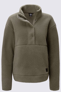 Macpac Women's Pandora High Pile Fleece Pullover, Grape Leaf, hi-res