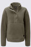 Macpac Women's Pandora High Pile Fleece Pullover, Grape Leaf, hi-res