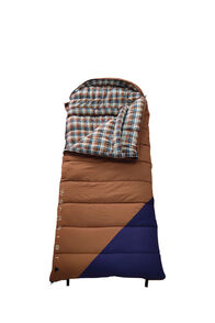 Wanderer Grand Yarra Cotton Hooded Sleeping Bag, Tan/Navy, hi-res