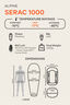 Macpac Large Serac 1000 Down Sleeping Bag (-17&deg;C), Cherry Tomato, hi-res