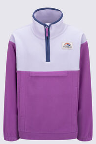Macpac Kids' Originals Fleece Pullover, Orchid Petal/Cattleya, hi-res