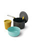 Sea to Summit Frontier Ultralight One Pot Cook Set &mdash; 3 Piece, Anodised Grey/Sulphur/Aqua Sea, hi-res