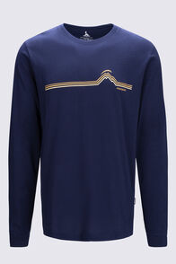Macpac Men's Mountain Beat 2.0 Long Sleeve T-Shirt, Baritone Blue, hi-res