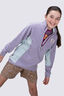 Macpac Kids' Heritage Fleece Pullover, Lavender grey/Blue Haze, hi-res
