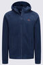 Macpac Mens Mountain Hooded Fleece Jacket, Navy Iris, hi-res