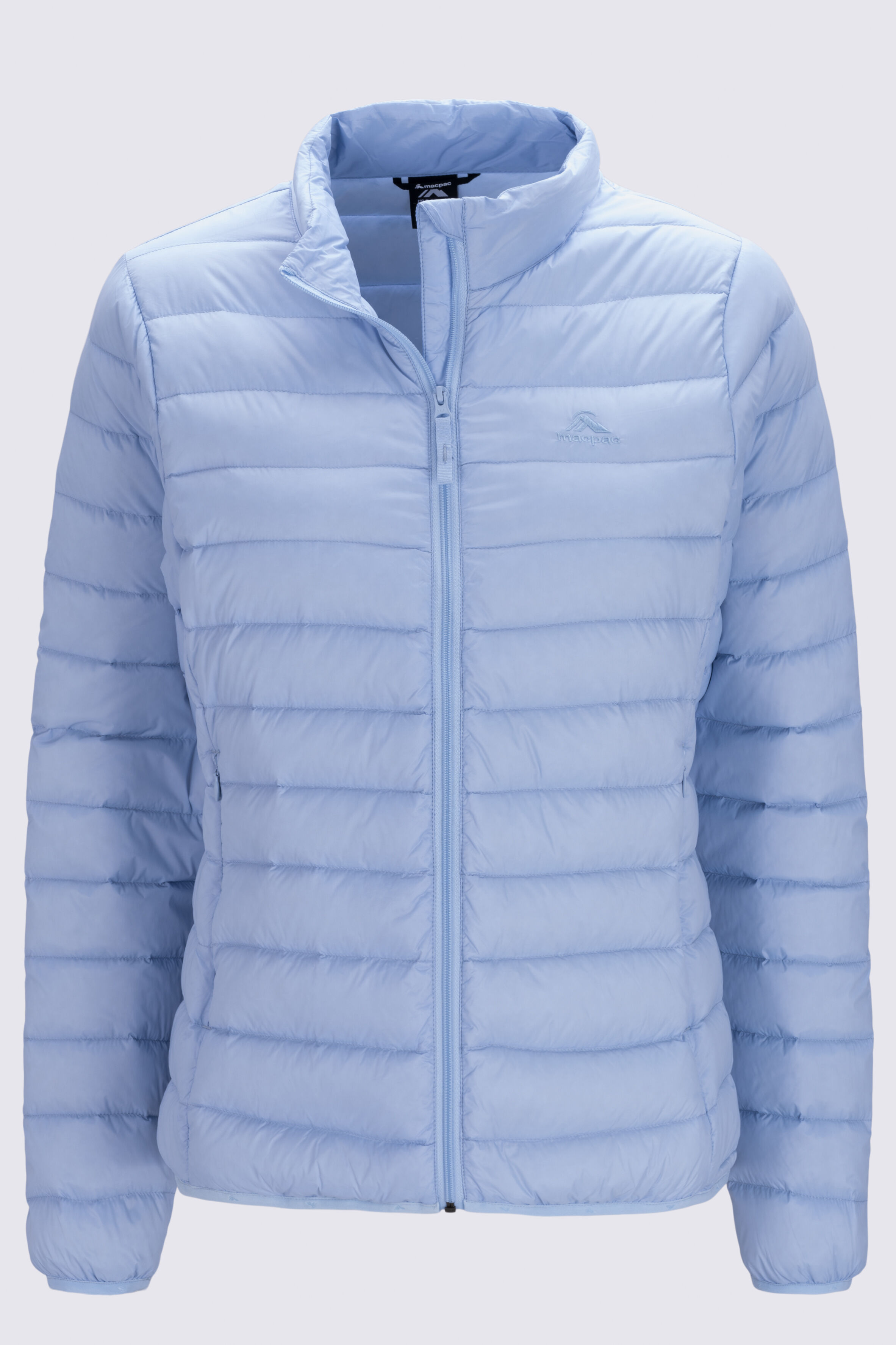 Baby blue puffer hot sale jacket women's