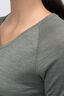 Macpac Women's 150 Merino V-Neck Top, Agave Marle, hi-res