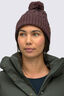 Macpac Novo Pom Pom Beanie, Decadent Chocolate, hi-res
