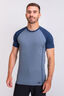 Macpac Men's Geothermal Short Sleeve Top, Blue Mirage/Insignia, hi-res