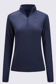 Macpac Women's Kauri 280 Merino Pullover, Navy Iris, hi-res