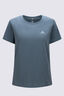 Macpac Women's Aoraki Topo Fairtrade Organic Cotton Short Sleeve T-Shirt, Goblin Blue, hi-res