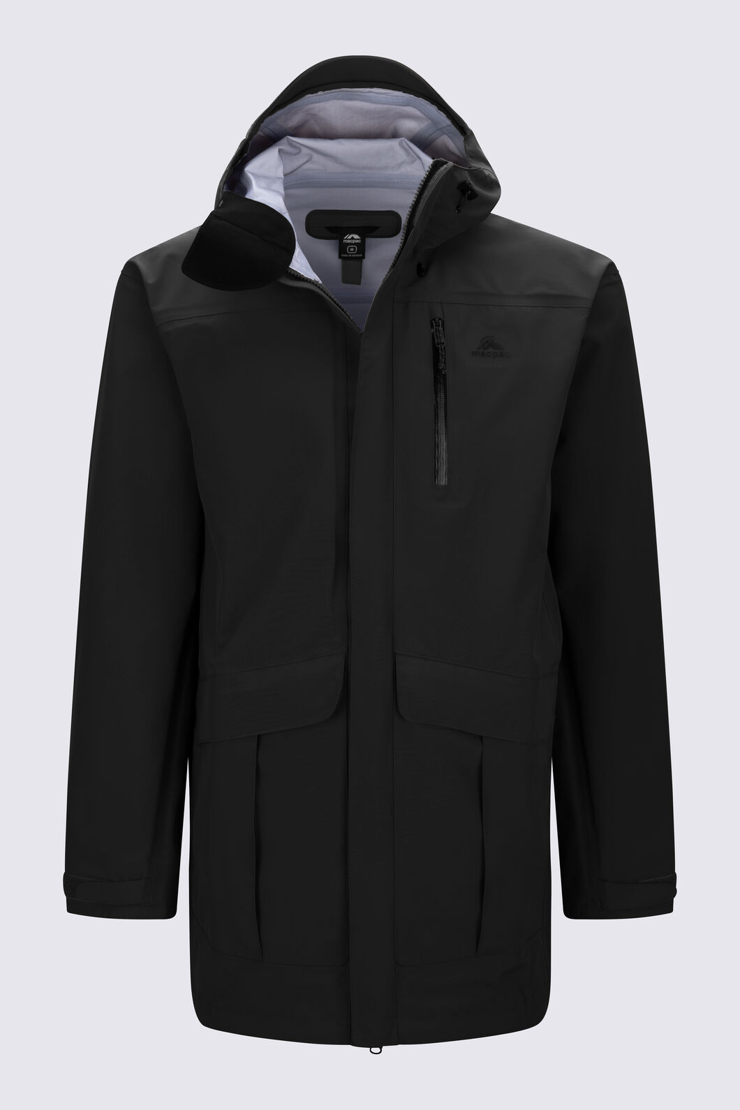 Macpac Men's Copland Raincoat, Black, hi-res