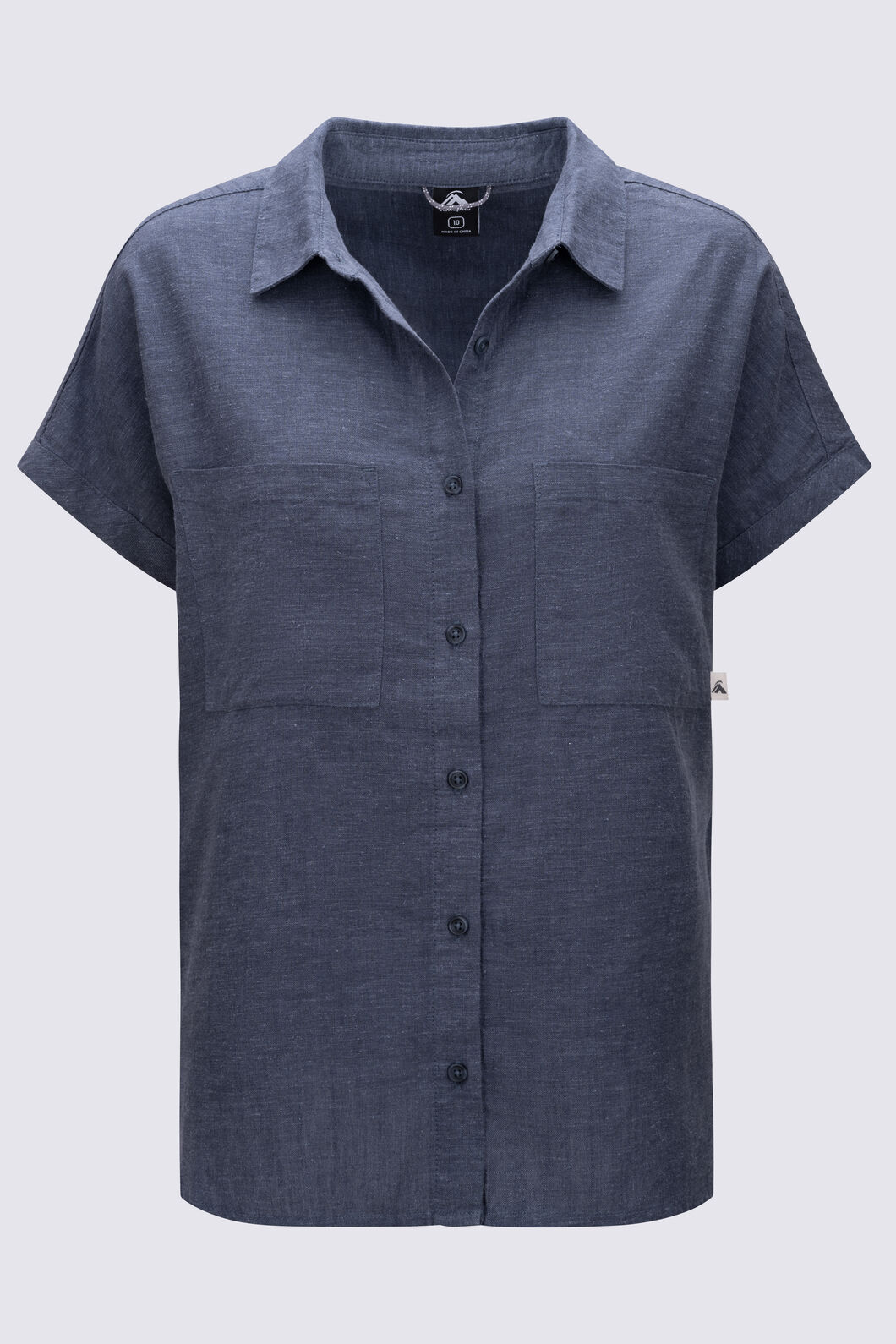 Macpac Women's Ashton Short Sleeve Shirt, Odyssey, hi-res