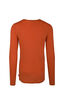 Macpac Men's 220 Merino Long Sleeve Top, Burnt Orange, hi-res