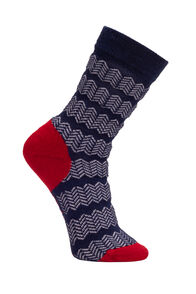 Macpac Kids' Footprint Sock, Medieval/White, hi-res