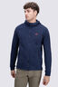 Macpac Mens Mountain Hooded Fleece Jacket, Navy Iris, hi-res