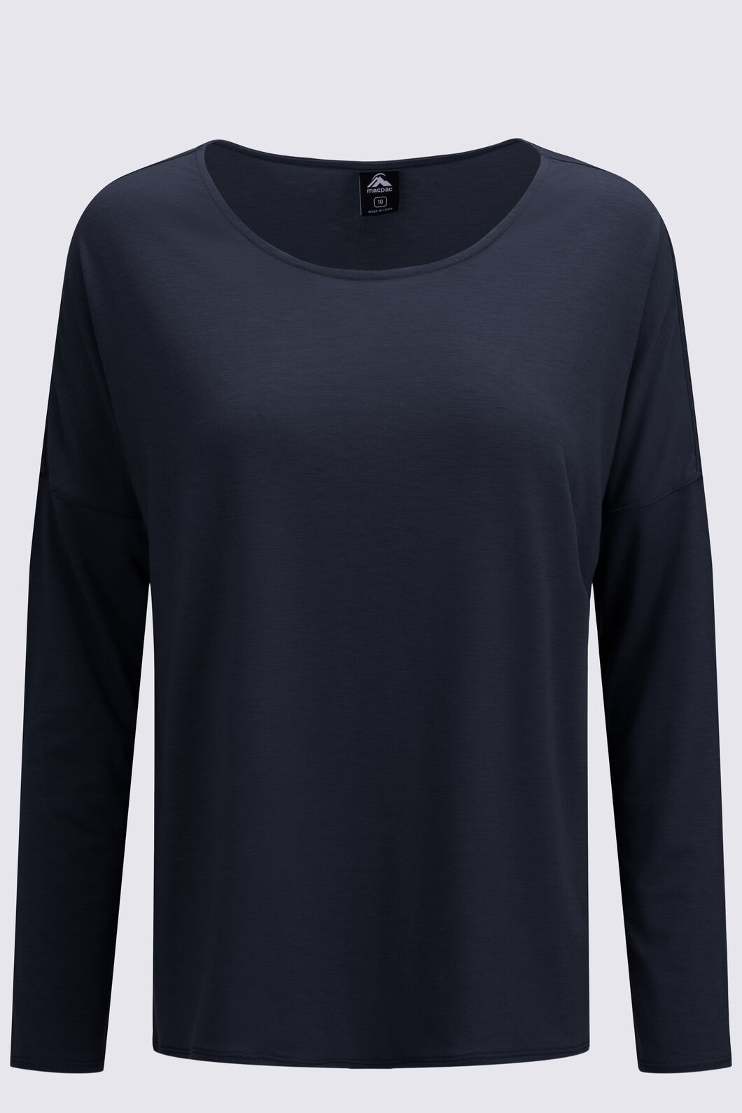 Macpac Women's Eva Long Sleeve T-Shirt, Black, hi-res
