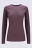 Macpac Women's Geothermal Long Sleeve Top, Huckleberry, hi-res