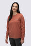 Macpac Women's Cameron Hut Fairtrade Organic Cotton Long Sleeve T-Shirt, Chutney, hi-res
