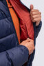 Macpac Men's Halo Hooded Down Jacket ♺, Navy Iris/Red Ochre, hi-res