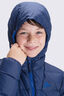 Macpac Kids' Halo Hooded Down Jacket, Naval Academy, hi-res