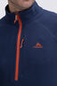 Macpac Men's Tui Fleece Pullover, Navy Iris/Brick Orange, hi-res