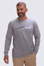 Macpac Men's Mtn to Sea Long Sleeve T-Shirt, Grey Marle, hi-res
