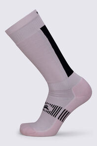 Macpac Tech Ski Sock, Festival Bloom/Black, hi-res