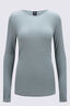 Macpac Women's 220 Merino Long Sleeve Top, Chinois Green, hi-res