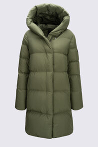 Macpac Women's Shoreline Down Coat, Winter Moss, hi-res
