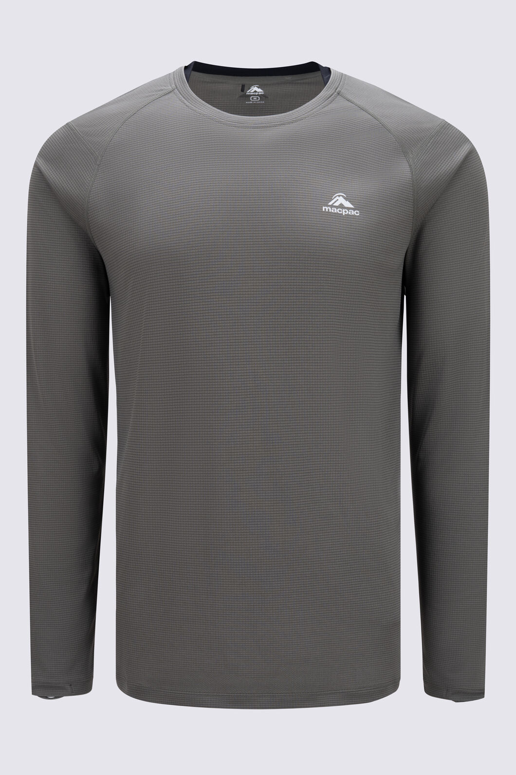 Macpac Men's Trail Long-Sleeve T-Shirt, Black/Kambaba, hi-res