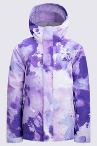 Macpac Kids' Spree Snow Jacket, Lilac Marblescape, hi-res