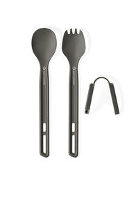 Sea to Summit Frontier Ultralight Cutlery Set &mdash; 2 Piece, Anodised Grey, hi-res