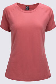 Macpac Women's Ella 180 Merino T-Shirt, Mineral Red, hi-res