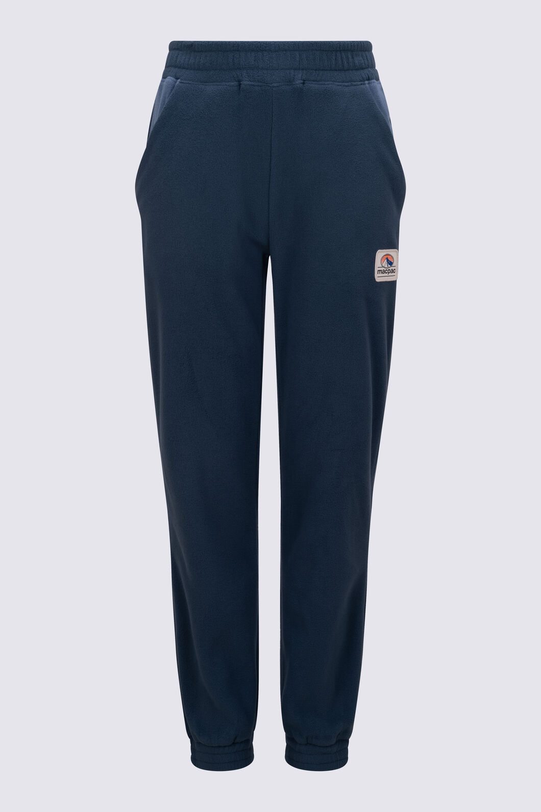Macpac Kids&rsquo; Heritage Fleece Pants, Midnight Navy/Bering Sea, hi-res