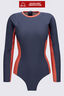 Macpac Women's Southshore Long Sleeve Surfsuit, Odyssey/Burnt Sienna, hi-res