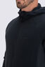 Macpac Men's Mountain Hooded Fleece Jacket, True Black, hi-res