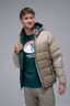 Macpac Men's Halo Hooded Down Jacket ♺, Sand/Lead Grey, hi-res