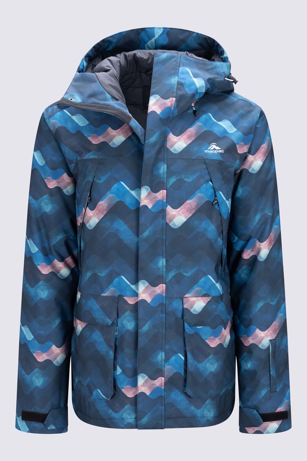 Macpac Men's All-Season Snow Jacket, Snow Mountain Print, hi-res