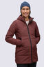Macpac Women's Odyssey Hooded Insulated Coat, Decadent Chocolate, hi-res