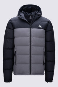 Macpac Men's Halo Hooded Down Jacket ♺, Black/Smoked Pearl, hi-res