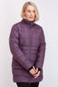 Macpac Women's Aurora Hooded Down Coat, Plum Perfect, hi-res