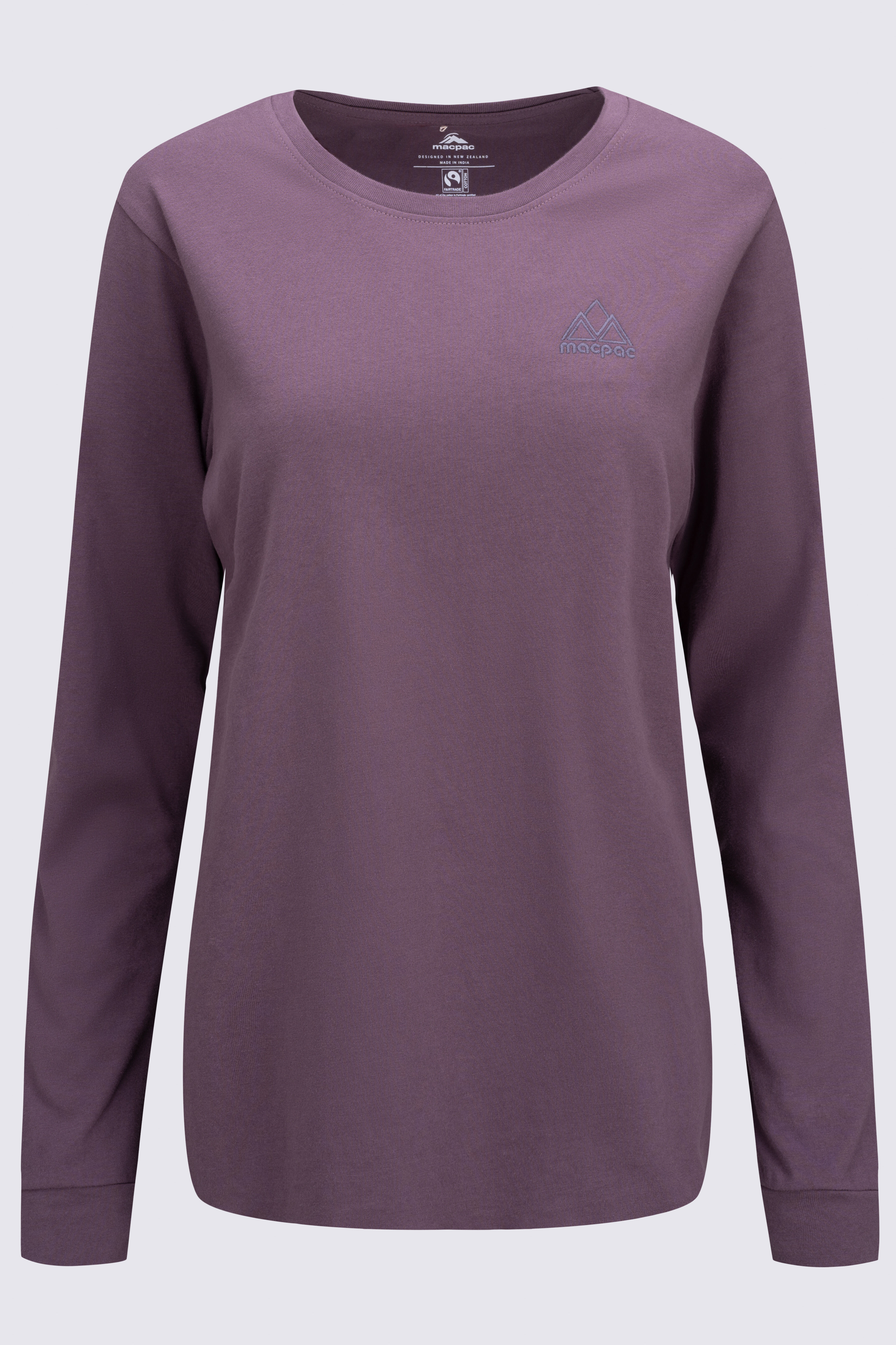 Macpac Women s Vintage Embroidered Fairtrade Organic Cotton Long Sleeve T Shirt Macpac