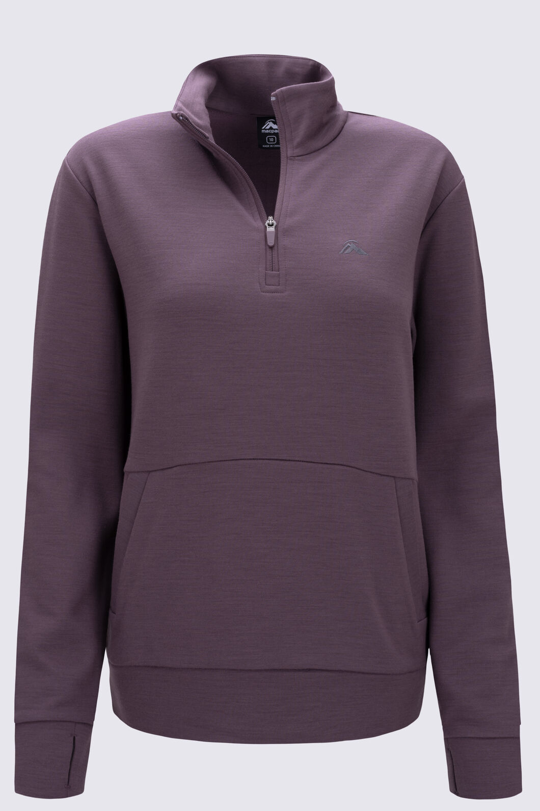 Macpac Women's Craigieburn Merino Blend Pullover, Flint, hi-res