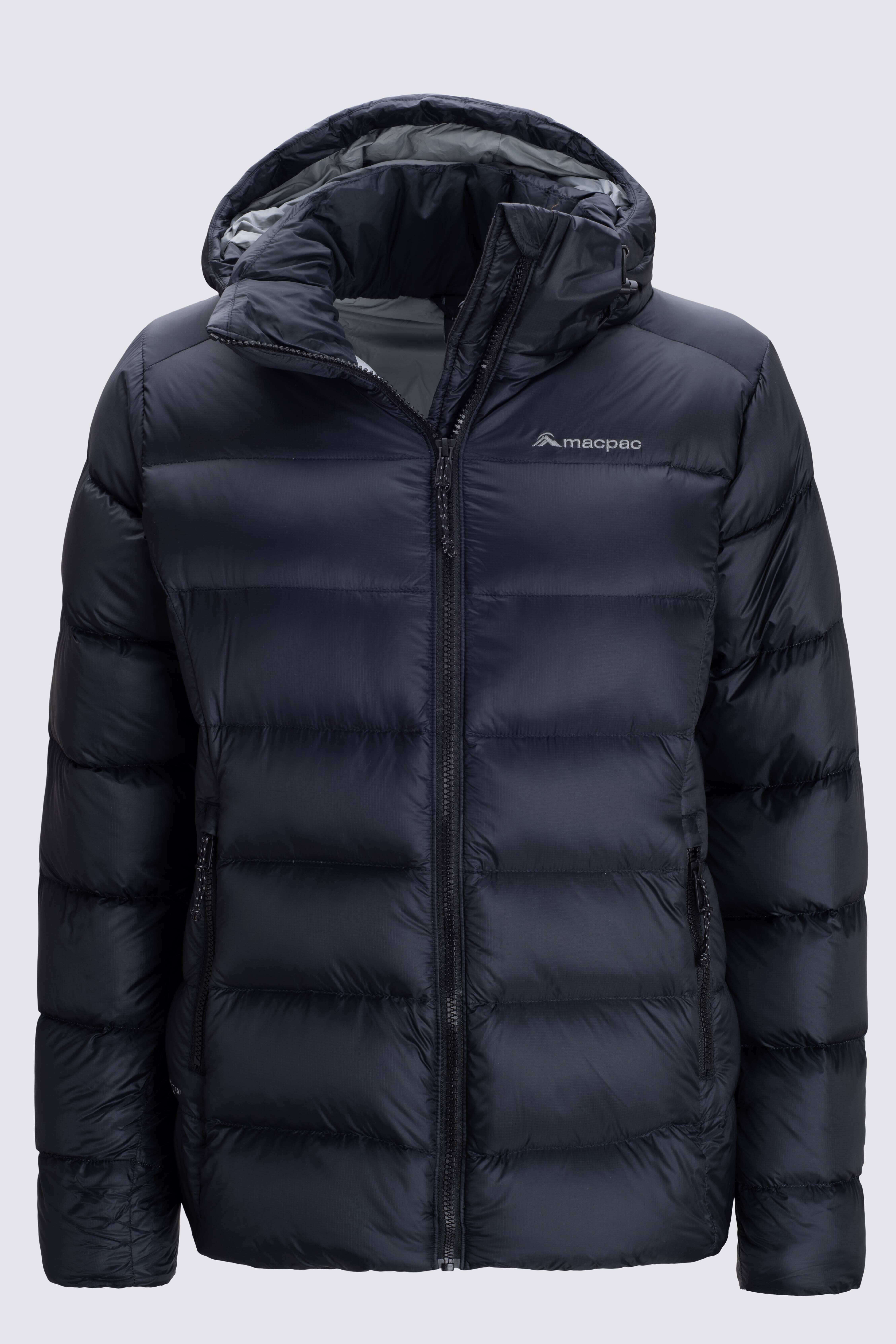 Gray best sale down jacket
