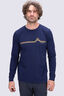 Macpac Men's Mountain Beat 2.0 Long Sleeve T-Shirt, Baritone Blue, hi-res