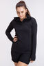 Macpac Women's Prothermal Hooded Fleece Top, Black, hi-res